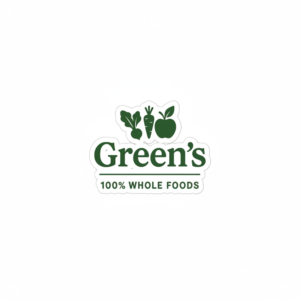 GREEN'S WHOLE FOODS STICKERS