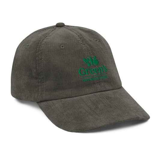 GREEN'S WHOLE FOODS CORDUROY HAT