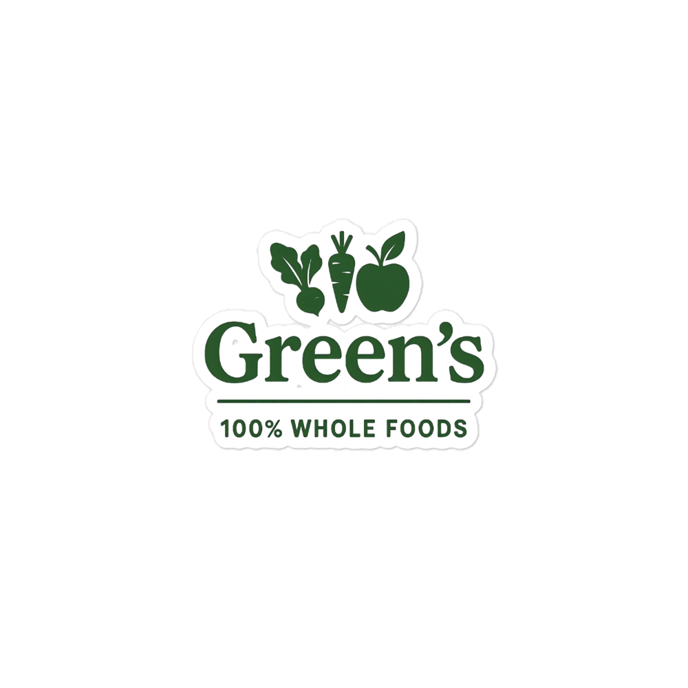 GREEN'S WHOLE FOODS STICKERS