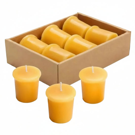 100% PURE ORGANIC BEESWAX CANDLES