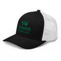 GREEN'S WHOLE FOODS TRUCKER HAT (BLACK & WHITE)