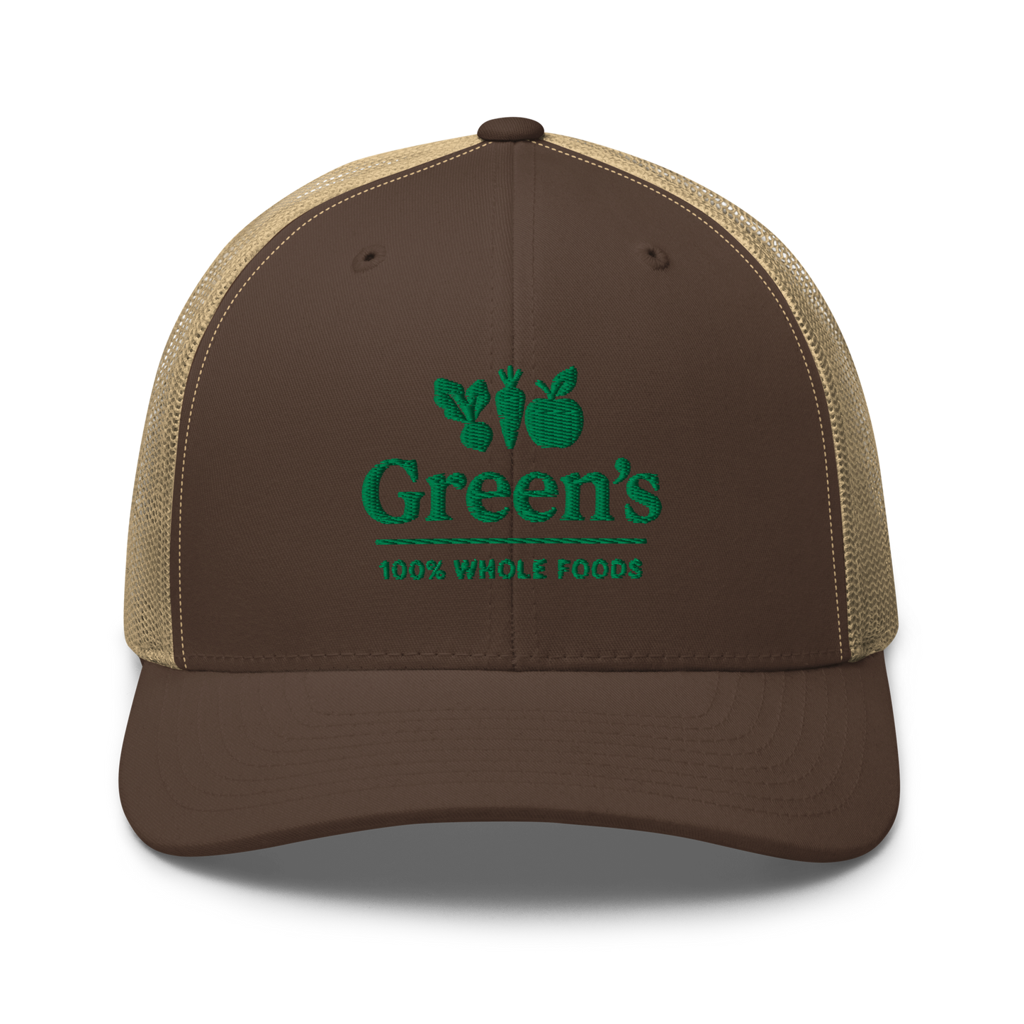 GREEN'S WHOLE FOODS TRUCKER HAT (BROWN)