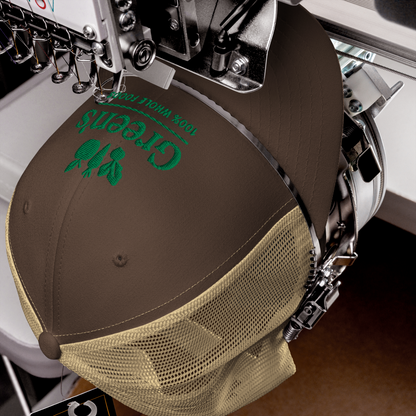GREEN'S WHOLE FOODS TRUCKER HAT (BROWN)