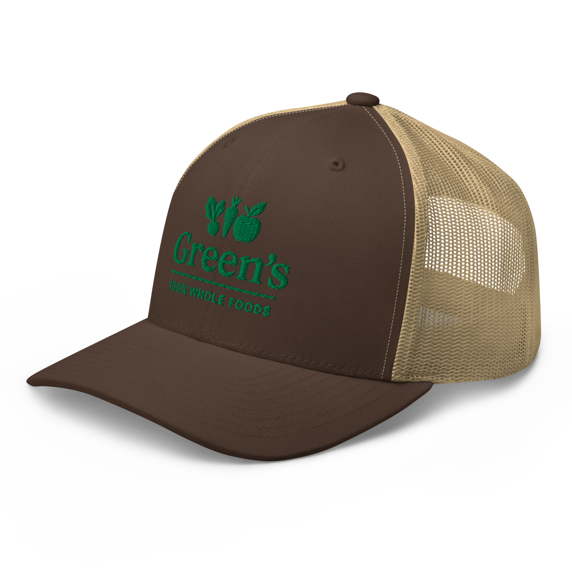 GREEN'S WHOLE FOODS TRUCKER HAT (BROWN)