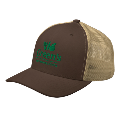 GREEN'S WHOLE FOODS TRUCKER HAT (BROWN)