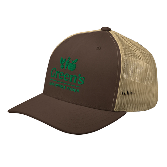 GREEN'S WHOLE FOODS TRUCKER HAT (BROWN)