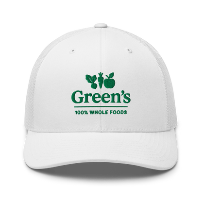 CASQUETTE DE CAMIONNEUR GREEN'S WHOLE FOODS (BLANCHE)