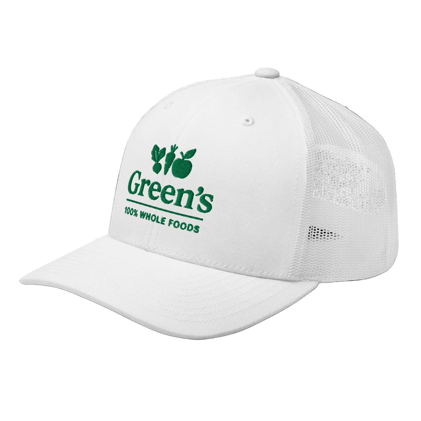 CASQUETTE DE CAMIONNEUR GREEN'S WHOLE FOODS (BLANCHE)